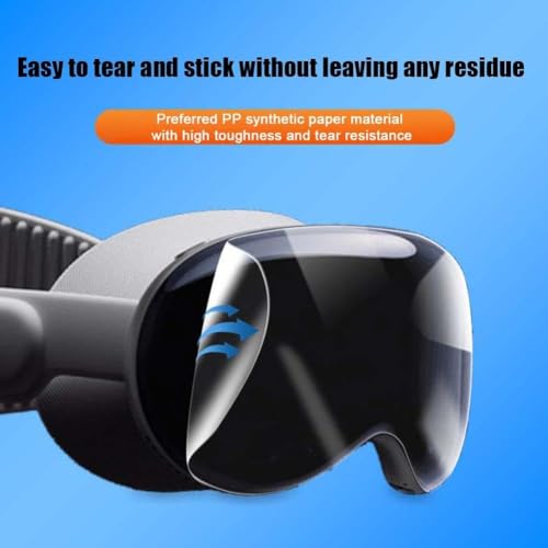 for Apple Vision Pro Screen Protector, Flexible TPU 3D Curved Full Coverage Edge Protection HD Clear Bubble Free Screen Protective Film for Apple Vision Pro Maintenance, Upkeep