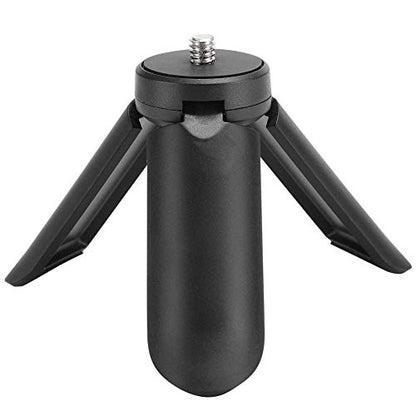 Mini Desktop Tripod, Non Slip Camera Holder Stabilizer Foldable Smartphone Stand Holder, Portable Phone Camera Tripod Camera Mounts Clamps with 1,4 inch Screw for Photographic Equipment