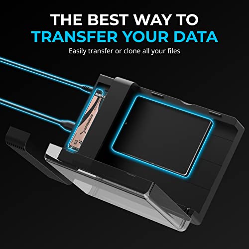 SABRENT Lay Flat NVMe & SATA HDD/SSD Dock, USB-C 10Gbps (DS-UFNC) - size: USB-C Docking Station - Tool-Free
