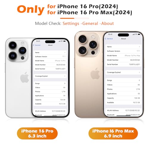 imluckies for iPhone 16 Pro - iPhone 16 Pro Max Camera Lens Protector, AR+AF Tempered Glass, 9H Ultra-Tough Metal Individual Lens Cover, HD Clear Camera Accessories, Case Friendly - Desert Titanium - color: Desert Titanium