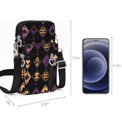 BIAOTIE Lightweight Small Crossbody bags Cell Phone Purses Travel Pouch Shoulder Bag for Women - color: Black S