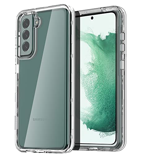 AICase for Galaxy S22 Case Clear Case(6.1"),Heavy Duty Drop Protection Full Body Rugged Shockproof/Dust Proof 3-Layer Military Protective Tough Durable for Samsung S22 6.1 5G - color: S22 case(Clear)