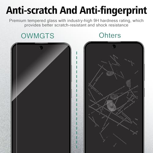 Privacy Screen Protector for Samsung Galaxy S24 FE + Lens Protector - size: Samsung Galaxy S24 FE