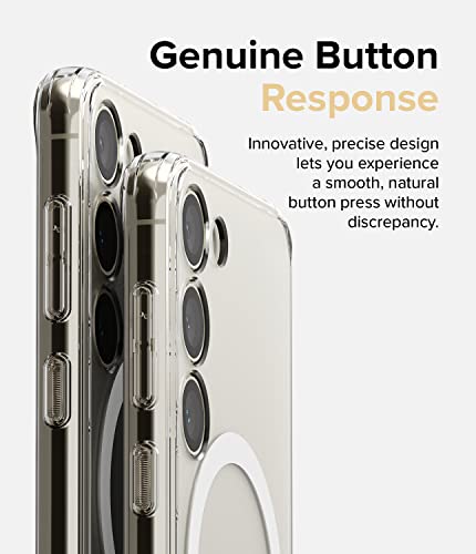 Ringke for Samsung Galaxy S23 Case [Fusion Magnetic Matte Clear] | Compatible with MagSafe, Oil & Dirt Resistant, Anti-Fingerprint Technology Prevents Oily Smudges, Feels Velvety Soft - size: Galaxy S23