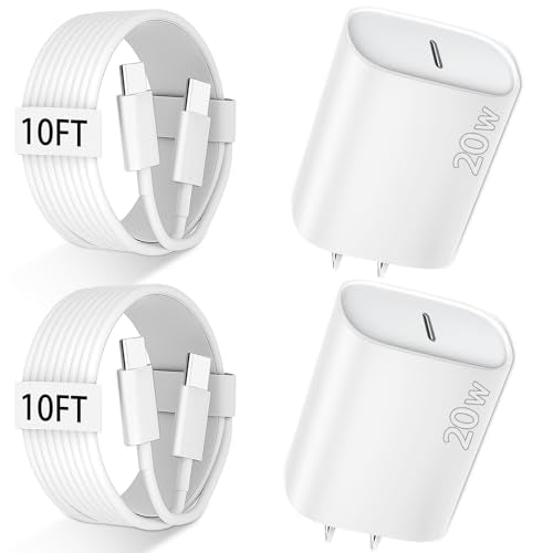 iPhone 18 17 Pro Max Charger Fast Charging, 10 FT USB C Charger Cable Cord - color: White, size: 10FT