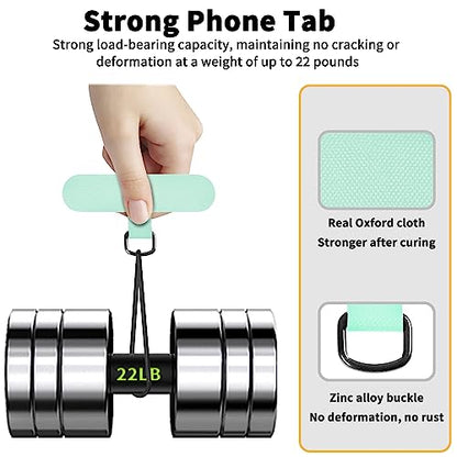 TACOMEGE Phone Tether Tab for iPhone, Cell Phone Lanyard Patch, Phone Strap Replacement Part for All Full Phone Cases - color: Green