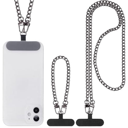 Canlierr 2 Pack Phone Chain Crossbody, with Tether Tab, Black - color: Black