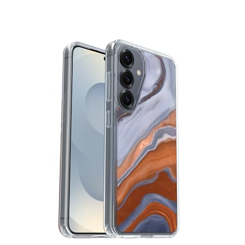 OtterBox Samsung Galaxy S25 Symmetry Series Clear Magnet Case - High Desert Marble (Blue) - color: High Desert Agate, style: Samsung Galaxy S25