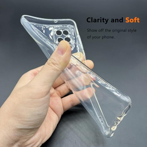 TENOC Phone Case for Samsung Galaxy A12 4G, Clear Case Shockproof Protective Bumper Slim Cover - color: Clear, size: A12