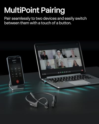 SHOKZ OpenComm2 UC Open-Ear Headset, USB-C Dongle, Noise-Canceling Mic - style: OpenComm2UC (USB-C)