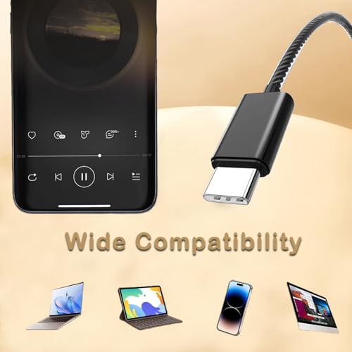 3 Pack USB C Wired Headphones for iPhone 17/16/15 Pro Max