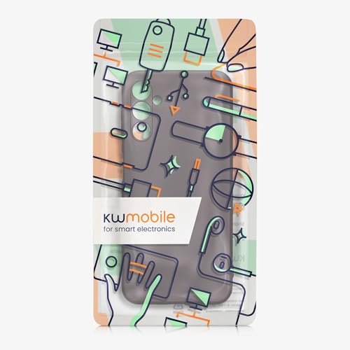 kwmobile Case Compatible with Samsung Galaxy A14 5G Case -Soft TPU Back Phone Cover - with Metallic Look - Metallic Berry - color: metallic berry, size: Galaxy A14 5G