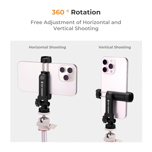 K&F CONCEPT Phone Tripod Mount, Universal Smartphone Adapter - style: Mobile Phone Holder