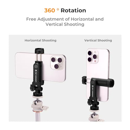 K&F CONCEPT Phone Tripod Mount, Universal Smartphone Adapter - style: Mobile Phone Holder