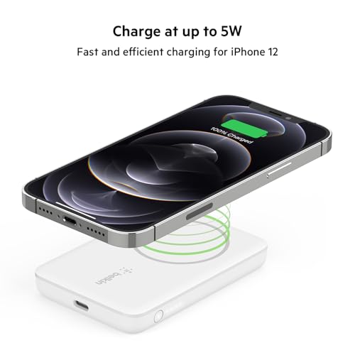 Belkin 7.5W Magnetic Wireless Power Bank, MagSafe Charger for iPhone