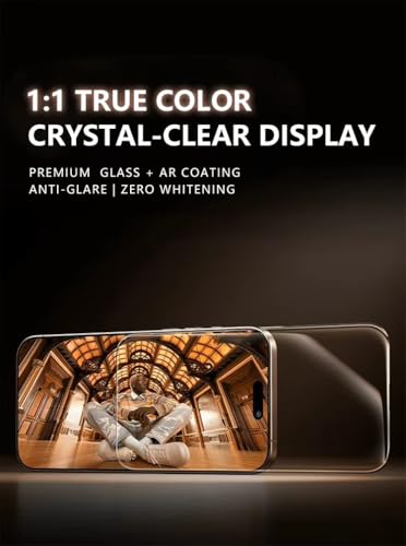 2 Pack iPhone 17 Pro Max/iPhone 16 Pro Max Screen Protector 6.9", 9H Tempered Glass, Easy Installation Kit, Screen Protector 16 Pro Max, Anti-Scratch, HD Clear, Phone Screen Protector