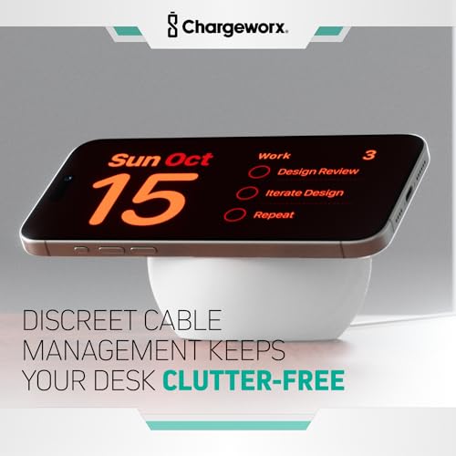 Wireless Charger, MagSafe Charger Stand, Phone Stand for Desk, White - color: White