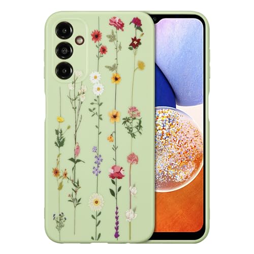 ZTOFERA Floral Case for Samsung Galaxy A15 4G/5G,Clear Cute Flower Pattern Case for Girls Women,Flexible Silicone Protective Slim Shockproof Bumper Phone Case for Galaxy A15 6.5",Green - color: Green, size: for Samsung Galaxy A15 4G/5G