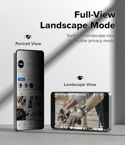 Ringke for Samsung Galaxy S26 Screen Protector [Easy Slide Privacy] - size: Galaxy S26