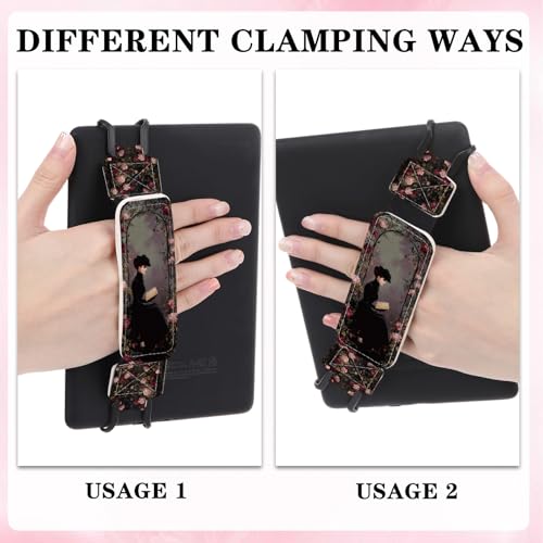 Hand Strap for Kindle, Dark Romance Gothic Rose - color: B-Dark Romance