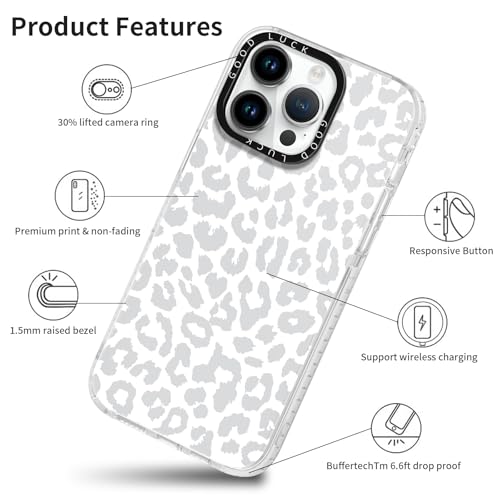 2 Pack Clear Cases for iPhone 13 Pro Max, Clear with Cute Coquette Fashion Leopard Cheetah Print Patterns, Shockproof Protection, Silicone Soft TPU Hybrid Case - color: Cheetah Print 01, size: iPhone 13 Pro Max