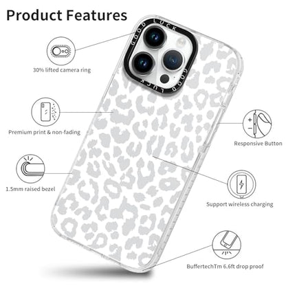 2 Pack Clear Cases for iPhone 13 Pro Max, Clear with Cute Coquette Fashion Leopard Cheetah Print Patterns, Shockproof Protection, Silicone Soft TPU Hybrid Case - color: Cheetah Print 01, size: iPhone 13 Pro Max