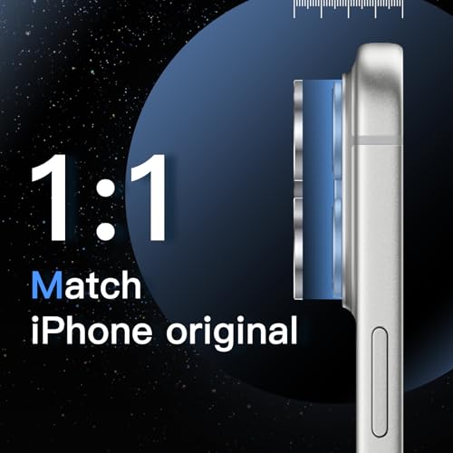 JETech Camera Lens Protector for iPhone 17 Pro/17 Pro Max, Silver, 1 Set - color: Silver