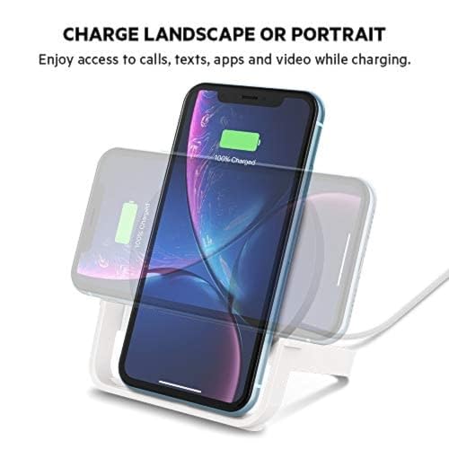 Belkin 10W Wireless Charging Stand, Qi Charger with AC Adapter