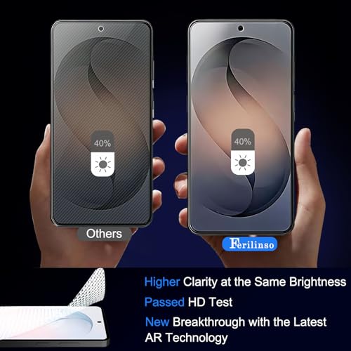 Ferilinso Privacy Screen Protector for Samsung Galaxy S26, Tempered Glass - size: S26 6.3 INCH