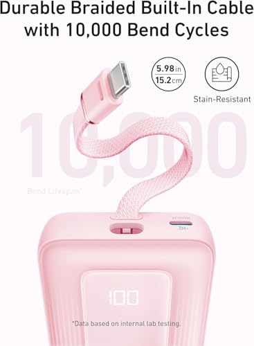 Anker Zolo Power Bank,20,000mAh 30W Portable Charger with Built-in USB-C - color: Blue, size: 20000 MAh