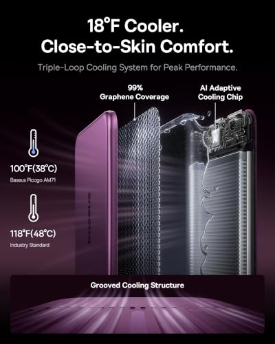 Baseus Picogo Air AM71 CCC Certified 5000mAh Ultra Slim Power Bank 0.27 " - color: Dark Cherry