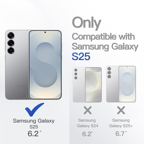 JETech Magnetic Case for Samsung Galaxy S25, Silver Shadow - color: Silver Shadow, size: Galaxy S25