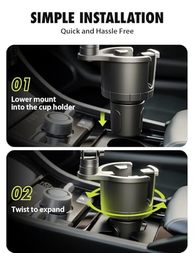 Bracketron Cup Holder Phone Mount for Car, TripGrip Truck Phone Holder