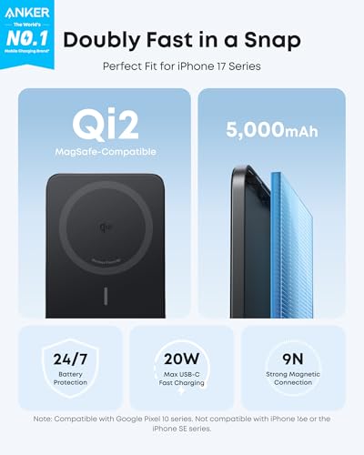 Anker Nano MagSafe Portable Charger & Zolo Magnetic Power Bank (Bundle)