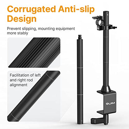 JUSMO LS15 Pro Camera Desk Mount, Aluminum Overhead Camera Mount Rig