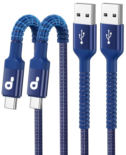 USB to USB C Cable 3A Fast Charging, USB A to USB C Cord [2 Pack, 3FT] - color: Blue, size: 3FT, style: USB A to USB C