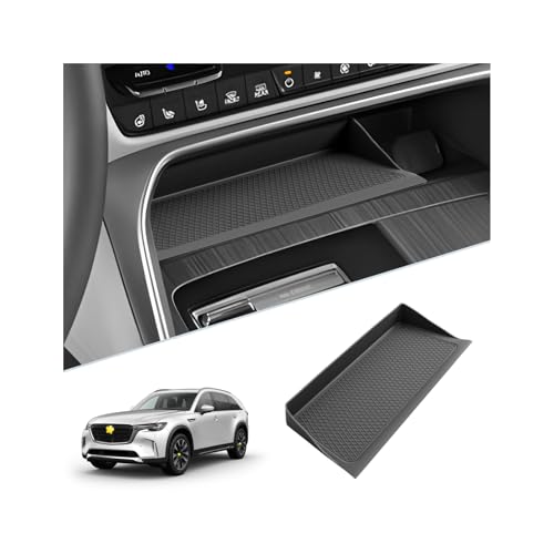 SKTU Upgrade for 2024 2025 2026 Mazda CX-90 Accessories Wireless Charging Mat for 2024 2025 2026 Mazda CX-90/2025 2026 Mazda CX-70 Center Console Non-Slip Pad 2024 2025 2026 CX-90 Console Mat - color: 2024+ CX-90/2025+ CX-70 Mat