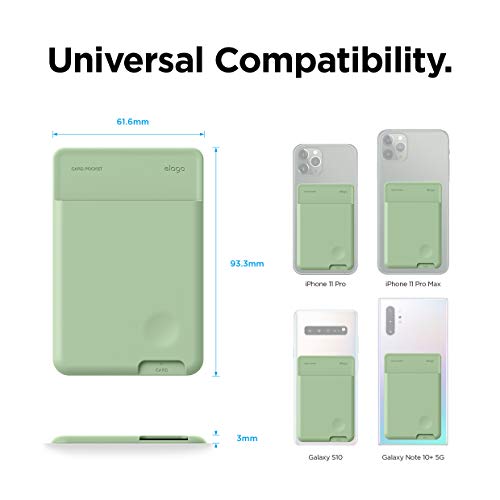 elago Phone Card Holder for Smartphones - color: Pastel Green