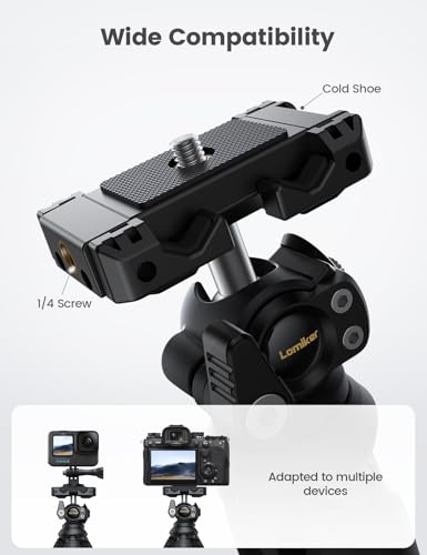 Lamicall Tripod for iPhone with Wireless Remote 8-Strand Aluminum Core - style: NEW Upgraded - Silicone for iPhone