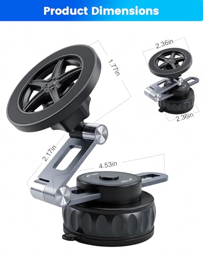 frani Magnetic Vacuum Car Phone Holder