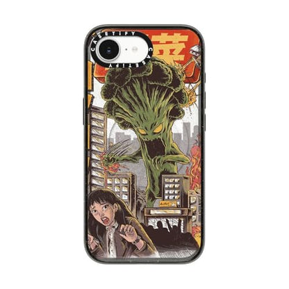 CASETiFY for iPhone 17e / 16e Case - Impact Compatible with MagSafe | 8.2 ft. 4x Military Grade Drop Protection | Broccozilla | Black - color: Broccozilla, size: iPhone 16e (6.1")