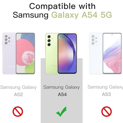 Battery Case for Galaxy A54, 12000mAh High Capacity Smart Portable Charger Case with Wireless Charging, Compatible with Galaxy A54 (6.4inch) - Black - size: Galaxy A54