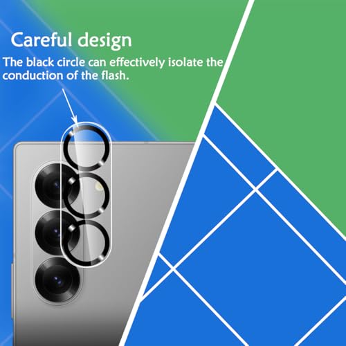 BIGFACE galaxy Z Fold 6 Screen Protector + Camera Lens Protectors, [2 + 2 Pack] HD Clarity Premium Tempered Glass,9H Hardness, 3D Touch Accuracy, Anti-Bubble Anti-Scratch Film - size: Galaxy Z Fold 6(6.2")