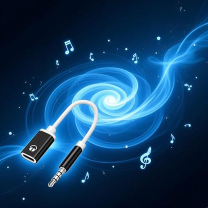 3.5mm USB to Aux Adapter 3.5mm Analog Cable Type-C Converter Earphone Compatible with MP3 Players Aux Adapter,CD Players, Laptops, Tablets, Smartphone,Headphone Adapters (Black)