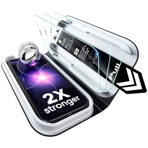 ESR 3 Pack for iPhone 17e/16e/14/13/13 Pro Screen Protector, Classic | Easy One-Pull Installation, 2X Impact Absorption, 9H Tempered Glass, Full-Coverage Protection, UltraFit Tray, Bubble-Free - size: iPhone 17e/16e/14/13/13 Pro 6.1 inch