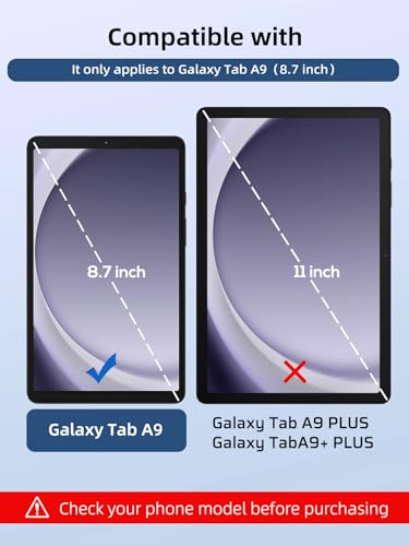 2 Pack Paperfeel Screen Protector for Samsung galaxy Tab A9 [8.7 inch],Matte PET Film for Drawing, Anti-glare,Write and Draw Like on Paper,Touch Sensitive - size: A9 [8.7 inch] SM-X110/ SM-X115