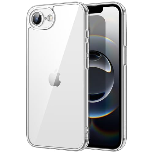 JETech Case for iPhone 17e/16e, Anti-Yellowing, Clear | Shockproof Protection, Scratch Resistant Hard PC Back, Durable Transparent TPU Bumper - color: Clear, size: iPhone 17e/16e