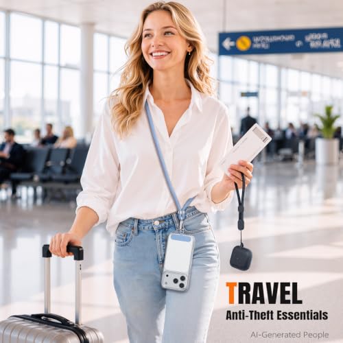 for Phone Lanyard,Anti Theft Travel Essentials - color: D-black+dark Blue
