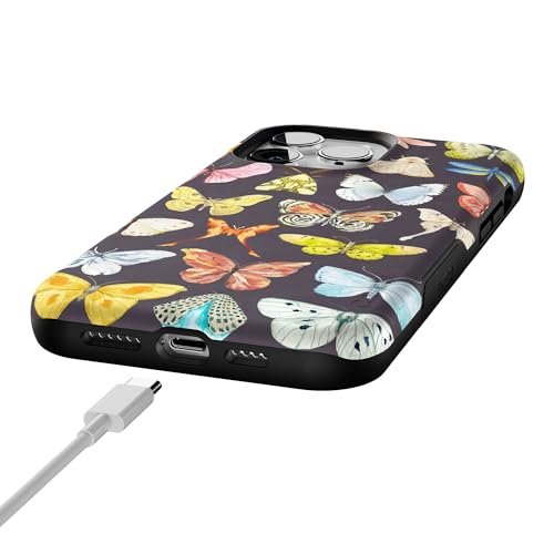 Casely iPhone 14 Pro Max Case | Midnight Monarch | Jenna Palek x Casely | Bold Protective Design | Compatible with MagSafe - color: Midnight Monarch | Jenna Palek x Casely