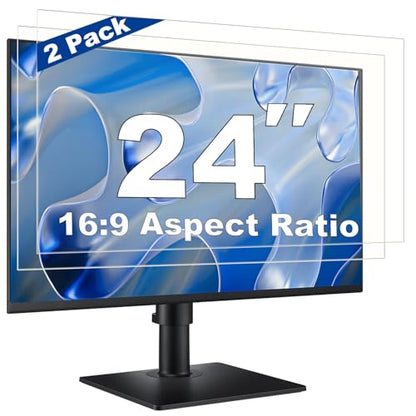 2 Pack 24 Inch Computer Screen Protector Anti Glare Blue Light Blocker - size: 24 Inch(Diagonal)-16:9 Aspect Ratio